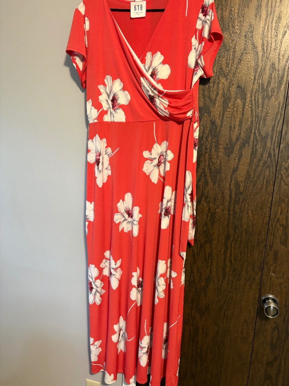 Pink Floral Maxi Dress